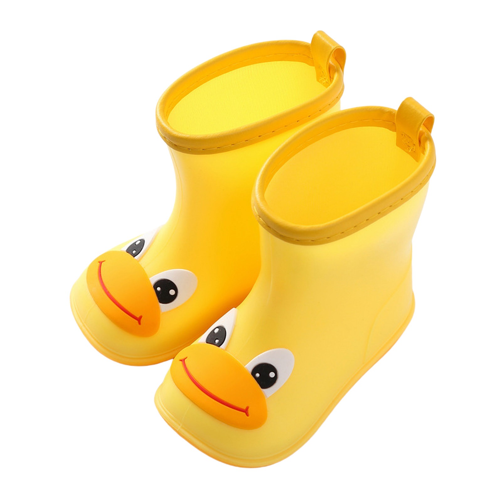 NOKIO Girls' Waterproof Duck Boots, Girls' Rainproof Galoshes Duck Cartoon Character Rain Shoes Children's Rain Shoes Boys And Girls Water Shoes Baby Rain Boots Water Boots